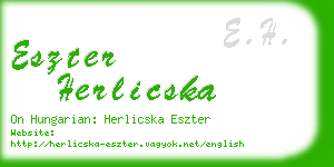 eszter herlicska business card